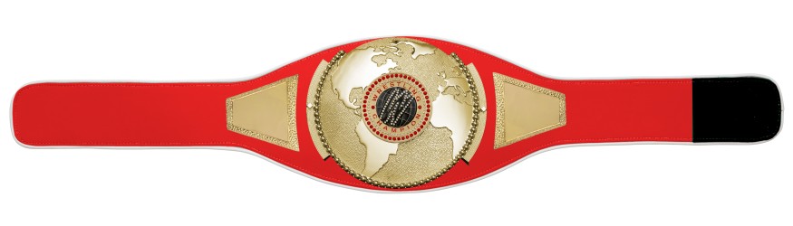 WRESTLING CHAMPIONSHIP BELT PROGLOBE/G/WRESTGEMG - AVAILABLE IN 6+ COLOURS